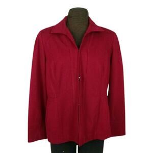 Chico's hook closure jacket pockets Size 1 (8/10)